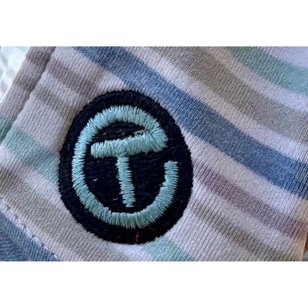 Peter Millar Scotty Cameron Summer Comfort Striped Polo Shirt Mens XL Blue Green - Picture 7 of 10